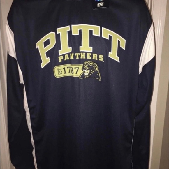 Pitt Panthers Pittsburgh Navy Blue Men's XL X-Large L/S Dri-Wick Logo Shirt NWT - Picture 4 of 6